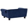 Dog Sofa Blue 28.3"x17.7"x11.8" Plush