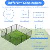 Dog Pens Outdoor 32" Height Foldable 12 Panels Heavy Duty Metal Portable Dog Playpen Indoor Anti-Rust Exercise Dog Fence with Doors for Large/Medium/S