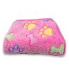 Soft and Fluffy High Quality Pet Blanket Cute Cartoon Pattern Pet Mat Warm and Comfortable Blanket for Cat and Dogs Pet Supplies